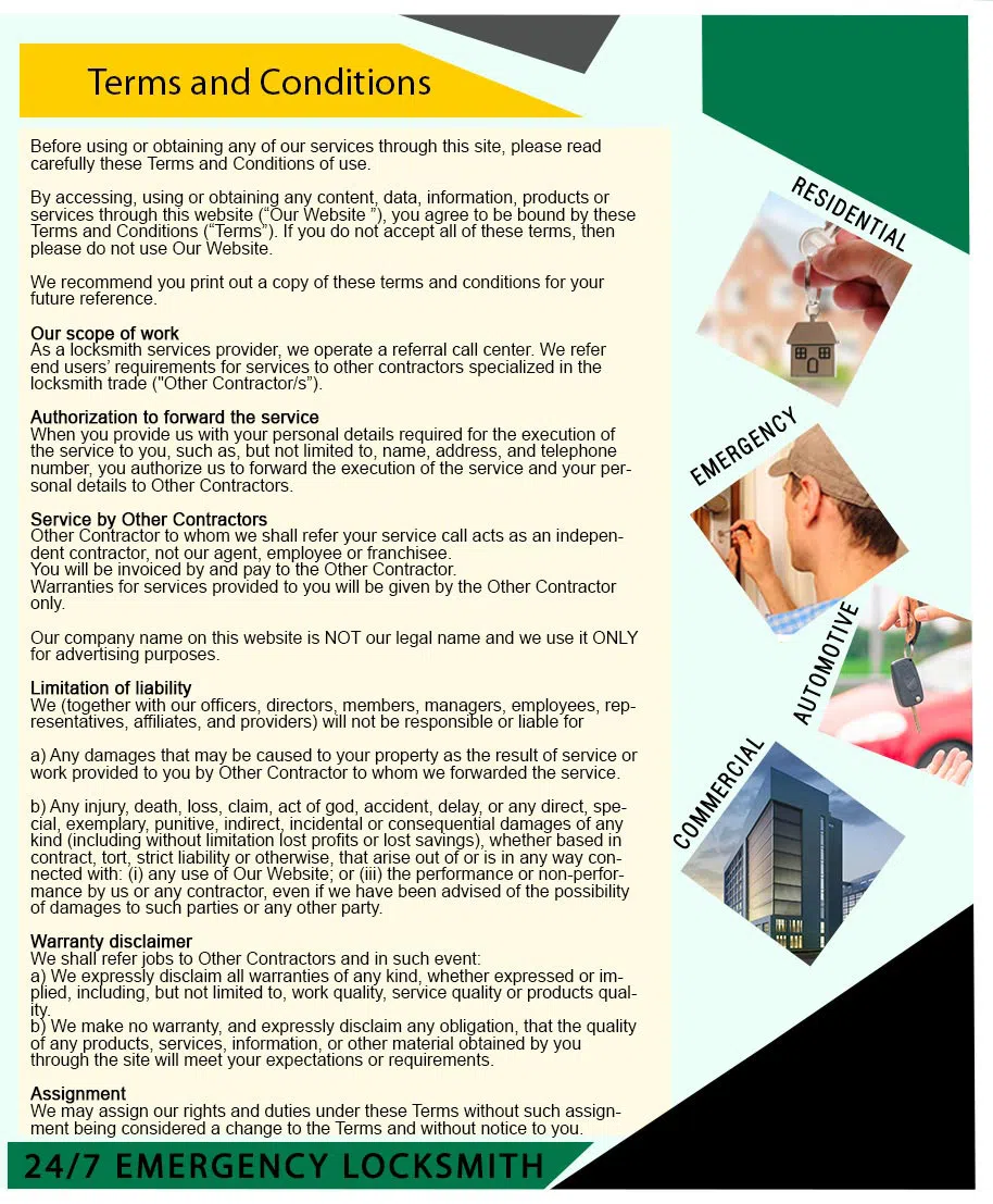 Hammond Lock And Locksmith Hammond, IN 219-310-2534 - terms-and-condition-68-19mod